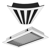 Linear Diffusers and Grilles